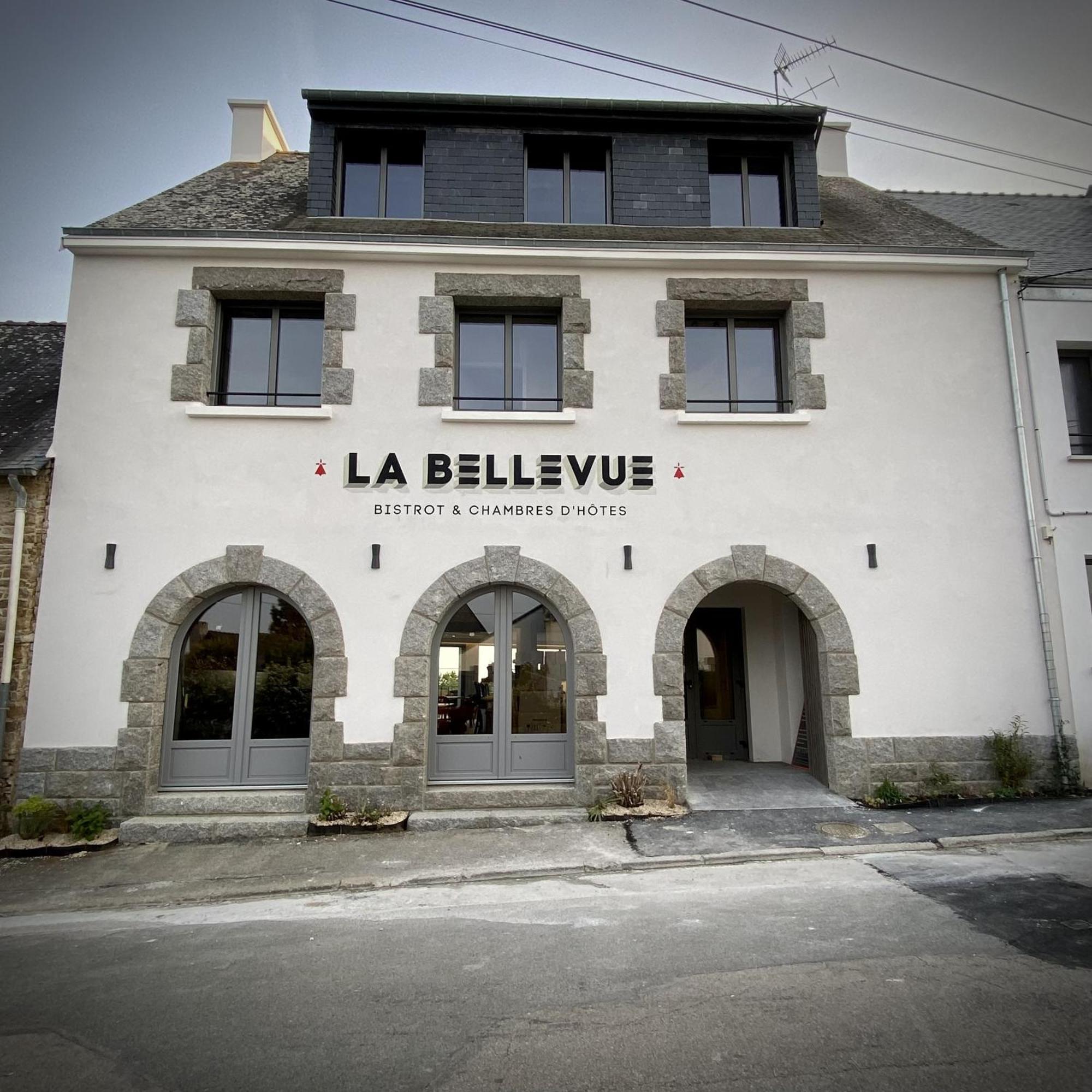 La Bellevue Bistrot Et Chambres D'Hotes Séné エクステリア 写真